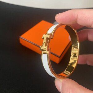 Hermes white bracelet